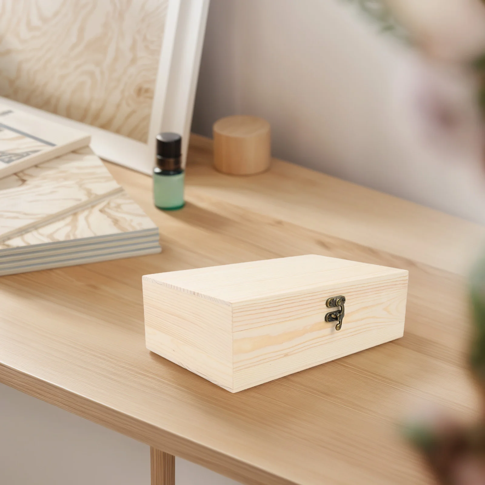 Pine Wood Storage HMade Of Pine Woodme Decor JewelryMade Of Pine Ze Desktop Wooden Made Of Pine Wood Material, Light Natural Col 2