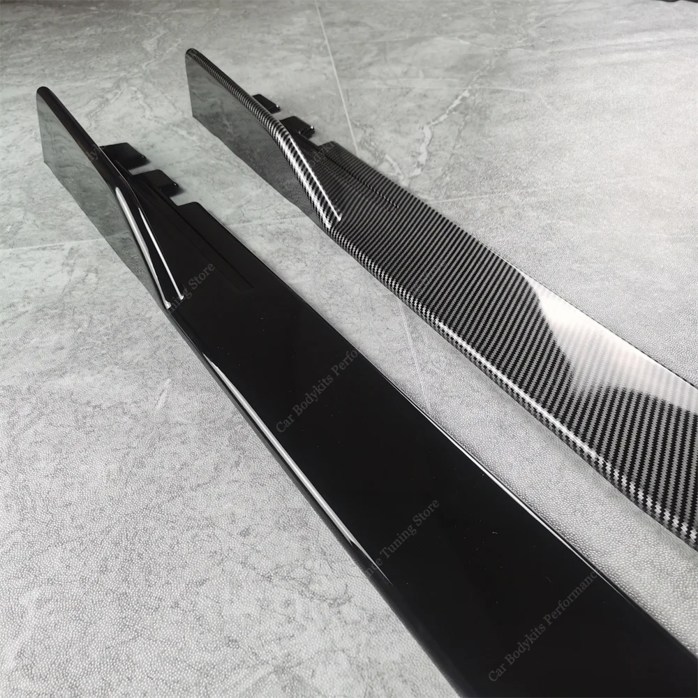 사이드 스커트 확장 로커 패널 BMW F44 216d 218i 218d 220i 220d M235i 4 도어 2020-2024 바디 키트 튜닝 용 립 스플리터