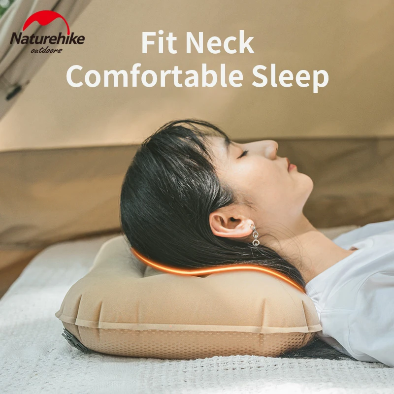 Naturehike Camping Inflatable Pillow Rest Comfortable Soft Air Cushion Ultralight Folding Travel Outdoor Sleeping Portable TPU