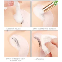 Brosse de nettoyage pour cils, brosse à cils en cristal, outils de maquillage pour extensions de cils, dissolvant de points noirs, 20 pièces 4