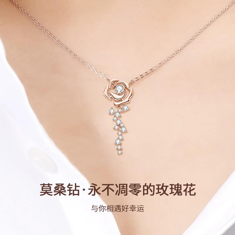 Rose Necklace Valentine's Day Gift