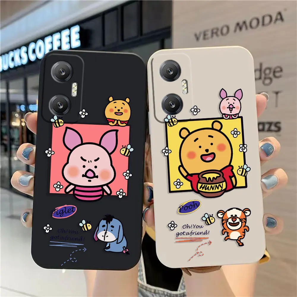 

Phone Case For Infinix HOT 10 10S 11 11S 12 ZERO 20 30 CAMON 16 PRO 5G Case Funda Cqoue Shell Capa Piglet Tigger Winnie The Pooh