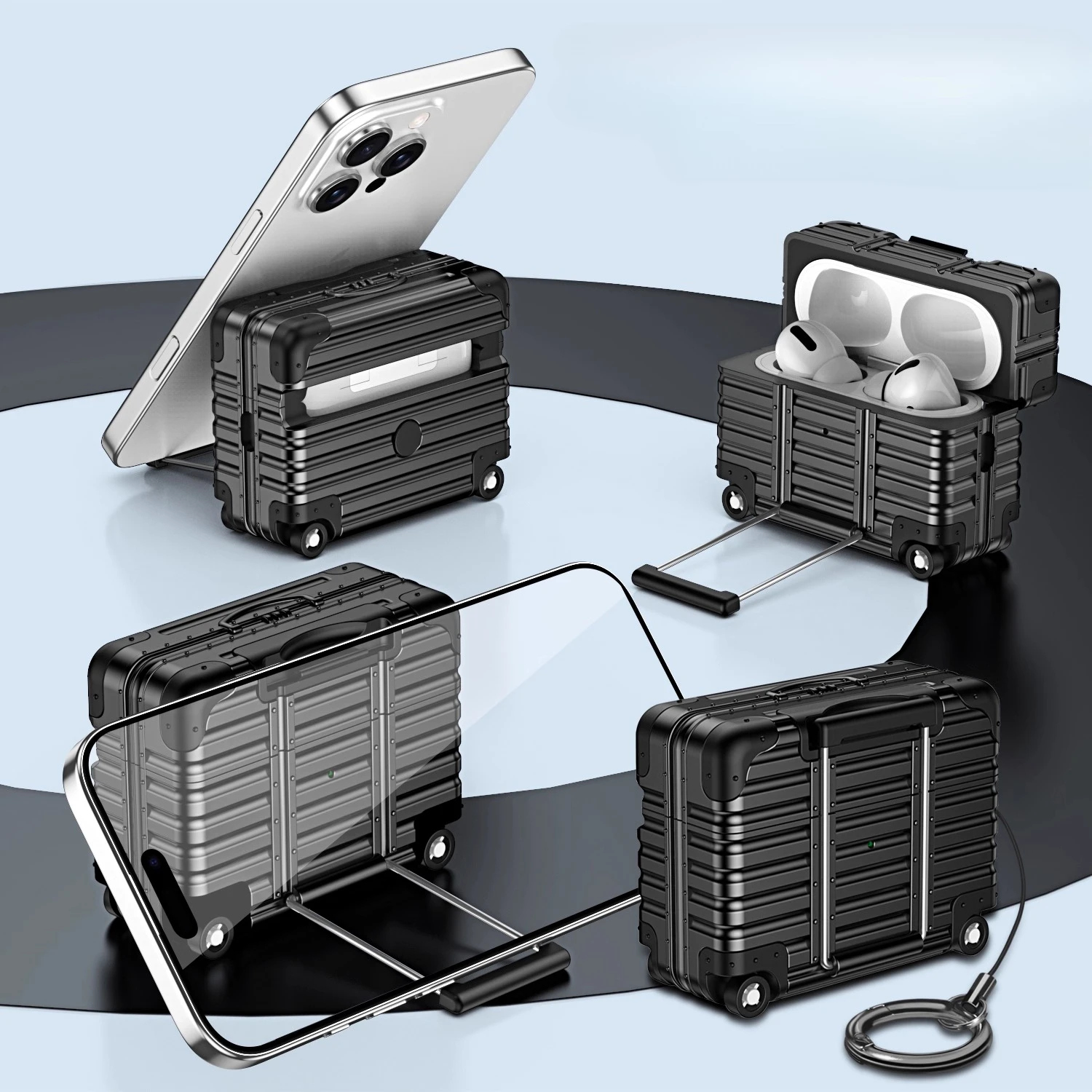 Trendy Drop-Proof Protective Headphone Luggage Case