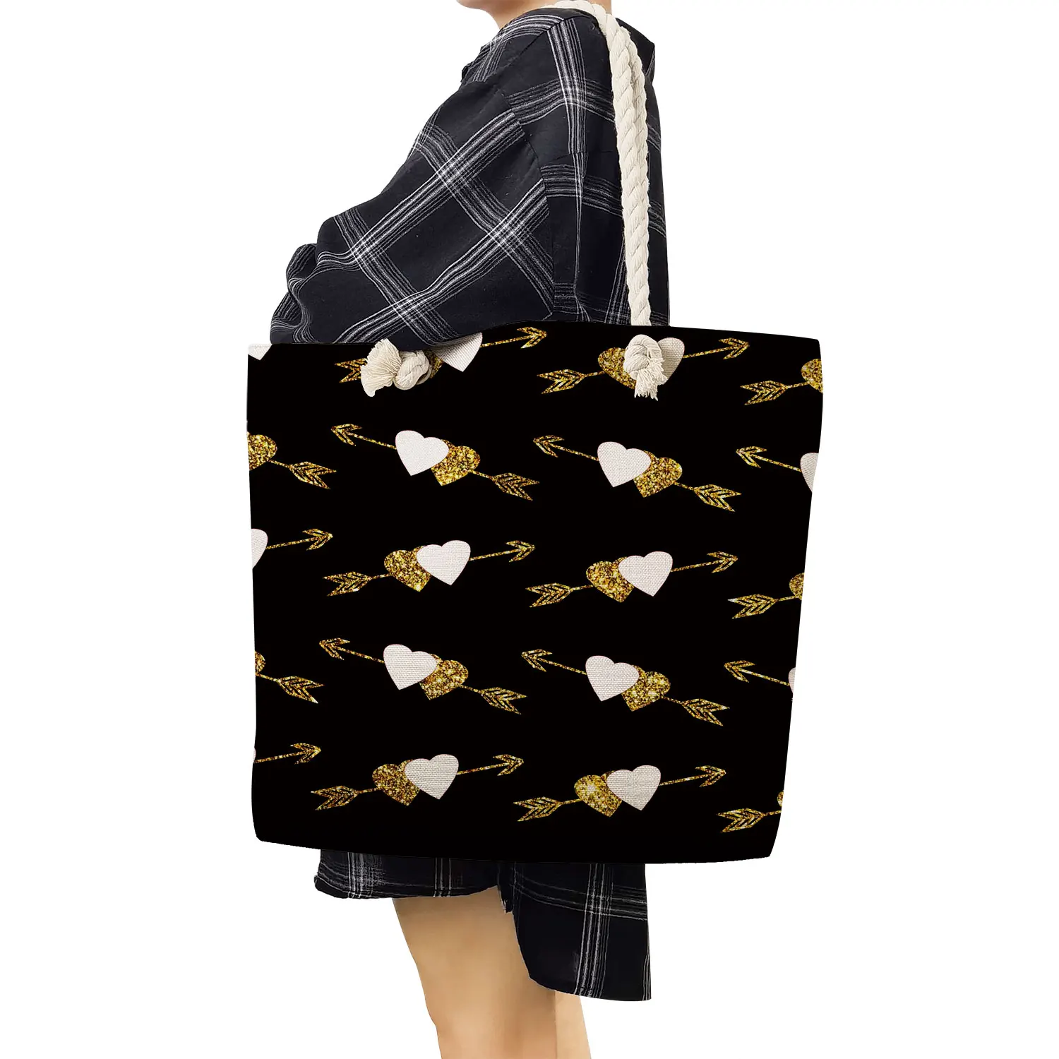 Louis Vuitton Printed Canvas Travel Tote Shopping Shoulder Bag