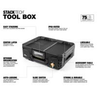 TOUGHBUILT TB-B1-B-30 StackTech Tool Box Multi-functional Maintenance Parts Box Stackable Toolbox Toughbuilt Tool Accessories 2