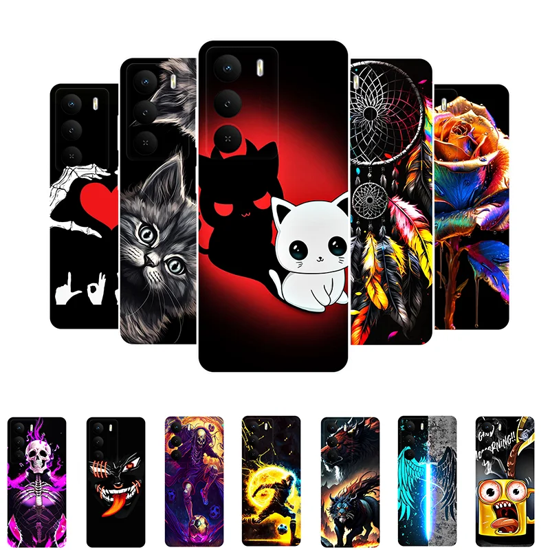 Cute Cat Soft TPU Protective Phone Case - Silicone Bumper Cover
