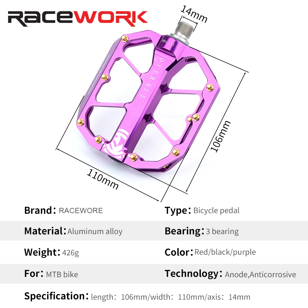RACEWORK- , ˷̴ ձ CNC ̲    3  ÷ Ʈ MTB BMX ε ũ