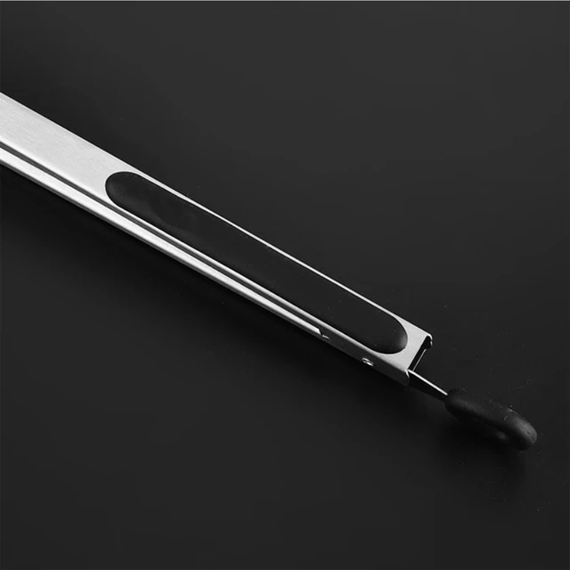 Bbq Grill Tong Clip Kenyér Rozsdamentes Acél Szilikon Food Camping Főző Tartozékok Barbecue Tool - Image 3