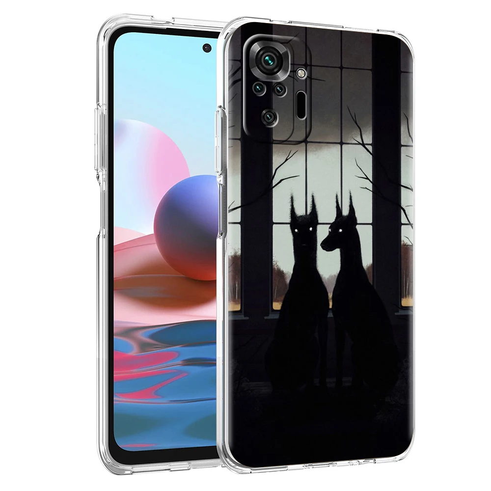 Transparent Doberman Dog Silicone Phone Case Cover