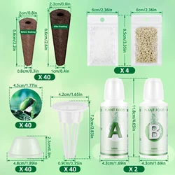 Reusable Hydroponic Seed Pod Kit for Soilless Plant Growth (166pcs)