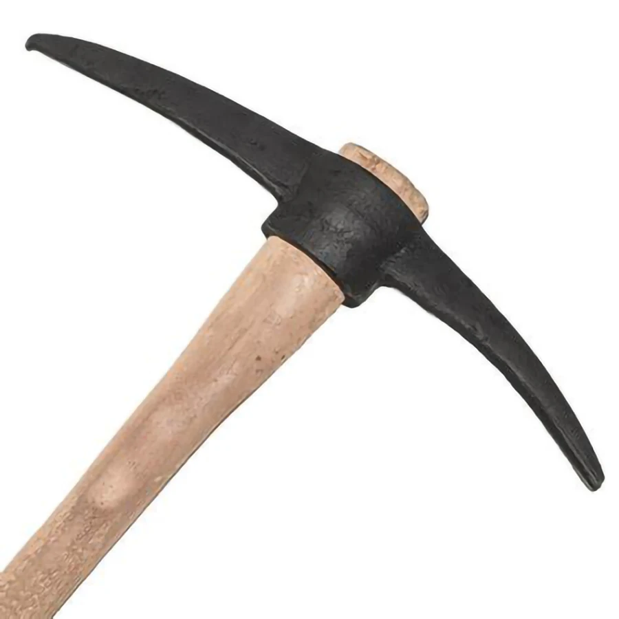 Hot Selling Outdoor Tools Heavy Duty Gardener Wood Handle Spade Gardening Camping Farming Pick Axe