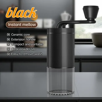1 hand-crank coffee machine, coffee bean grinder, adjustable coffee powder maker, household and travel coffee bean grinder 1