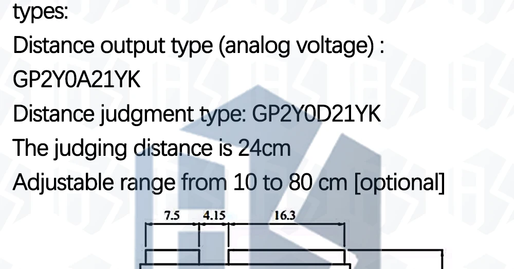 1~5PCS EGBO GP2Y0A51SK0F GP2Y0A21YK0F GP2Y0A02YK0F 100% NEU 2Y0A21 10-80cm Infrarot-Abstandssensor INKLUSIVE KABEL 20-150cm – Detail 19