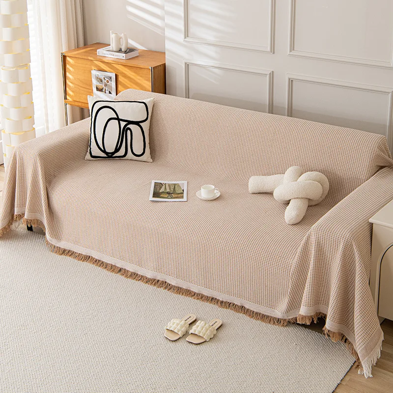 Thicken Chenille Sofa Covers Thicken Chenille Blanket Summer Couch Non Slip Blanket Office Nap Sofa Blanket Shawl Cushion 6