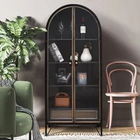Living Room House Wine Bar Cabinet Display Modern Simple Stylish Wine Cabinet High Quality Bar Alcool Meuble Bar Furniture 2
