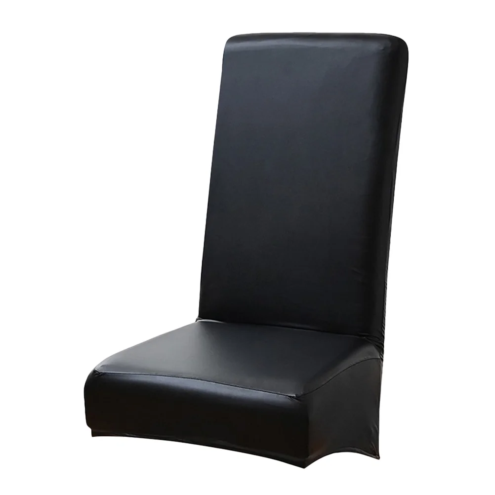 

Chair PU Cover Dining Room Chair Oilproof Cover Stretch Chair Slipcover Home Chair Cover
