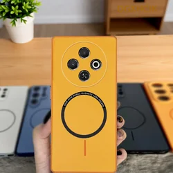 Enhanced Shockproof Color Magnetic Silicone Back Cover for Tecno Spark 30 4G (XCK orange)