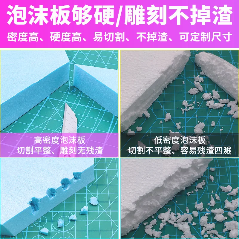 PVC Landform Base Foam Block Craft Foam Sheet DIY Miniature