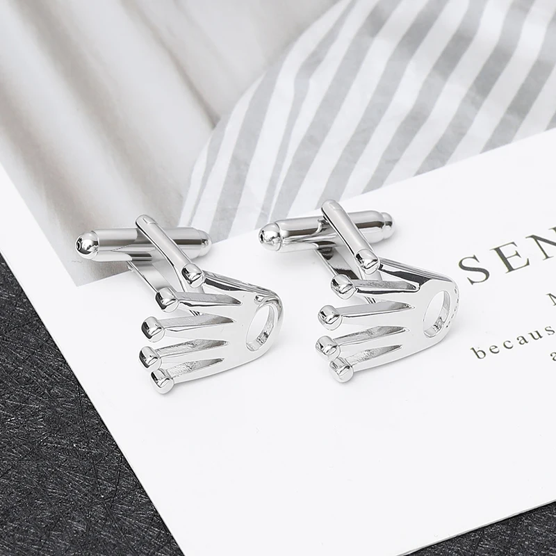 Mens Vola Crown Brass Cufflinks - Gold  Rose Gold Jewelry Accessories