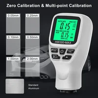 Automotive Thickness Gauge HW-300 PRO MAX Mini Car Paint Thickness Meter Electroplate Metal Coating Thickness Gauge 0-2000UM 2