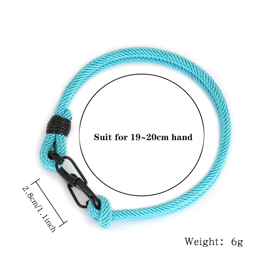 Men Bilayer Rope Bracelet Outdoor Survival Accessory