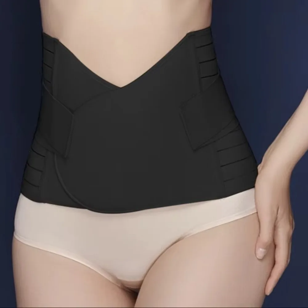 Memory Soft Rubber Bone Corset Postpartum Adjustable High Fit Pregnant Tummy Belly Belt Wrap Breathable Belly Band for Women