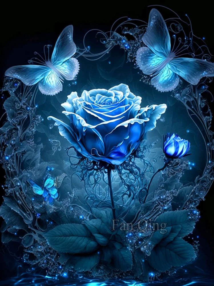 てぃんくる 版画 UNDERWATER BLUE ROSE てぃんくる 版画 UNDERWATER