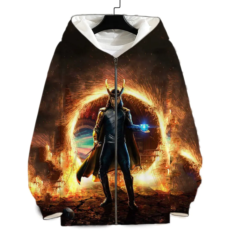 

Новинка 2022, демисезонные мужские толстовки Loki на молнии, женский тренировочный костюм большого размера с 3D принтом, уличная одежда, Мужской свитшот, 6XL
