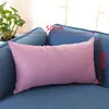 30*50 Cm Smooth Pillow Case Fashion Long Waist Pillowcase Living Room Car Decor Pillow Cover Cushion Case Home Textile Products 2