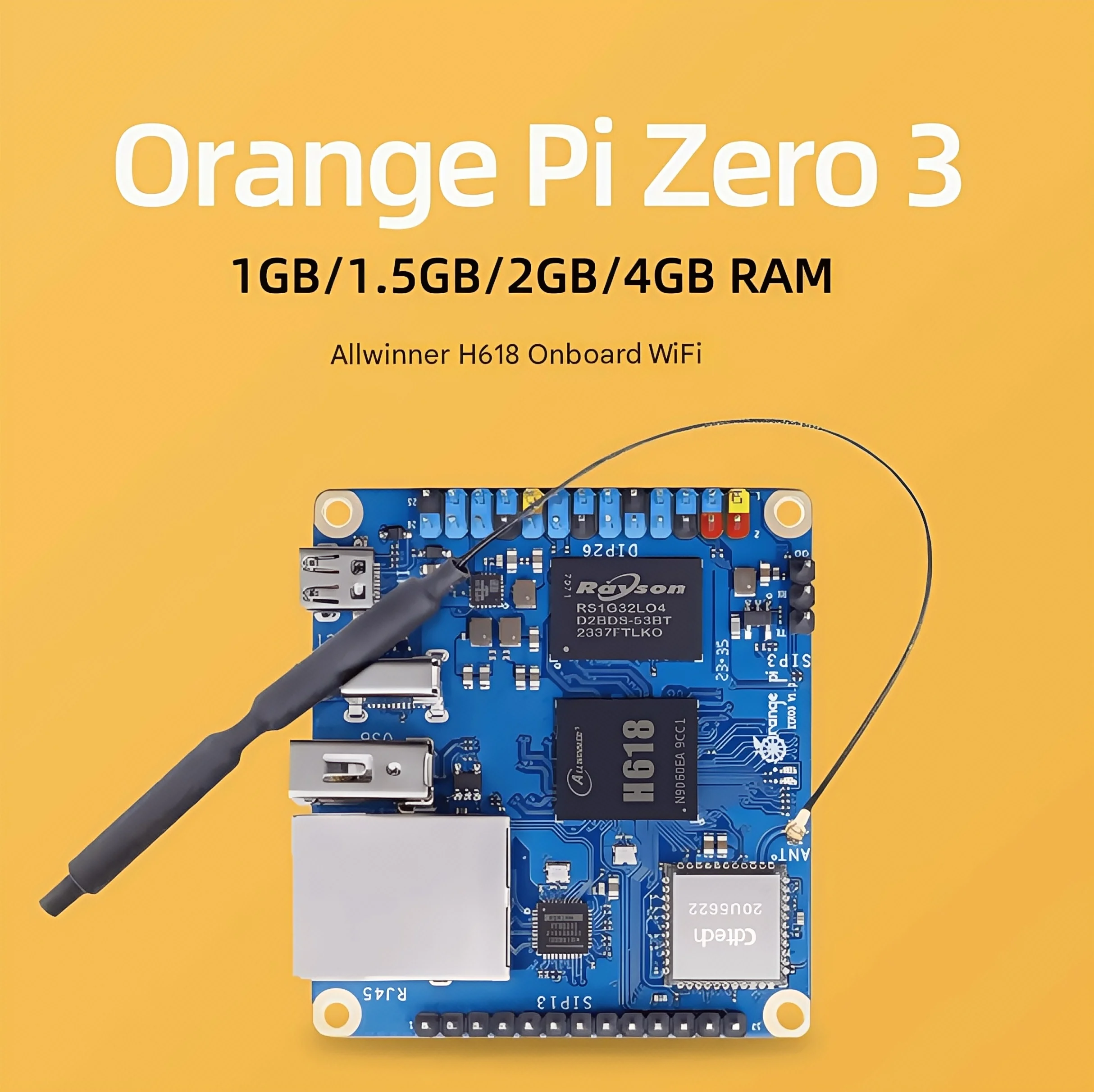 OrangePi Zero 3  za $18.24 / ~68zł
