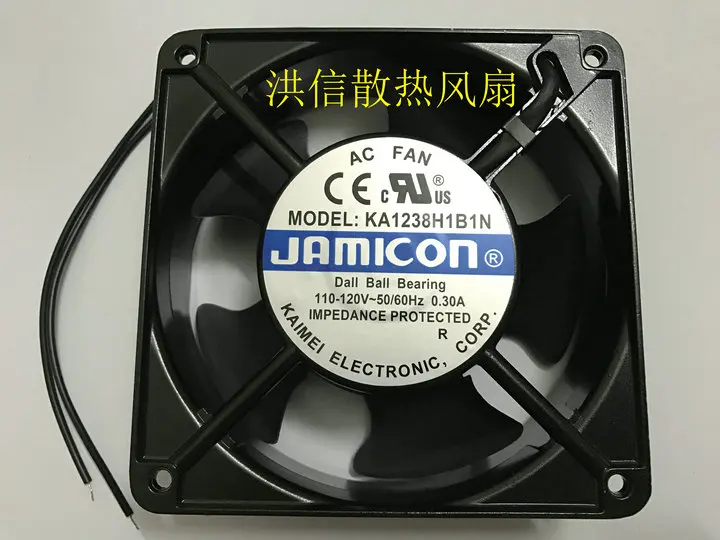 

Бесплатная доставка, оригинальный охлаждающий вентилятор JAMICON12038 KA1238H1B1N 110 В-120 в 120 А * 38 мм