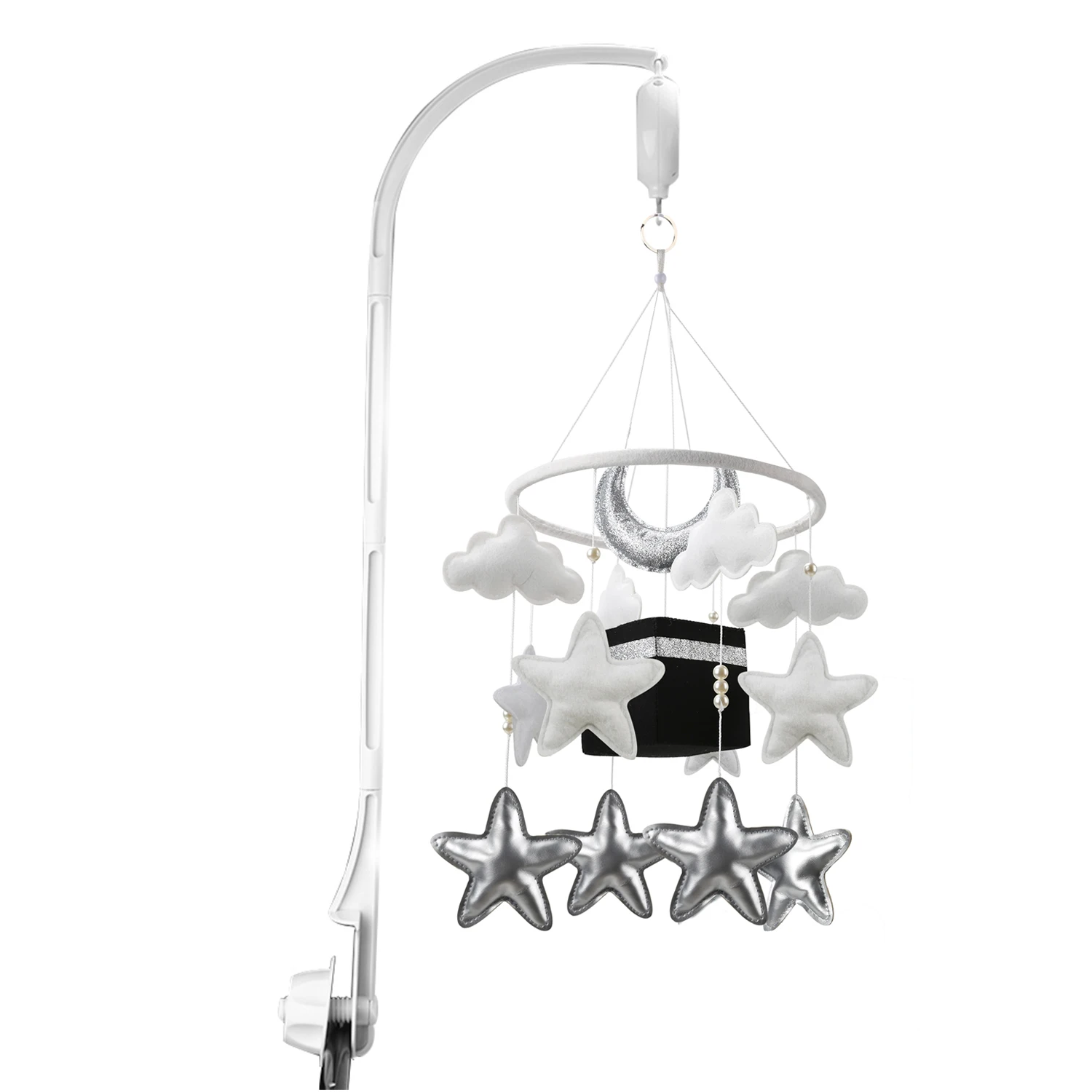 Kaaba Baby Mobile Islamic Toys Nursery Decor Quran Mobile Neutral Gender Hanging Crib baby toys