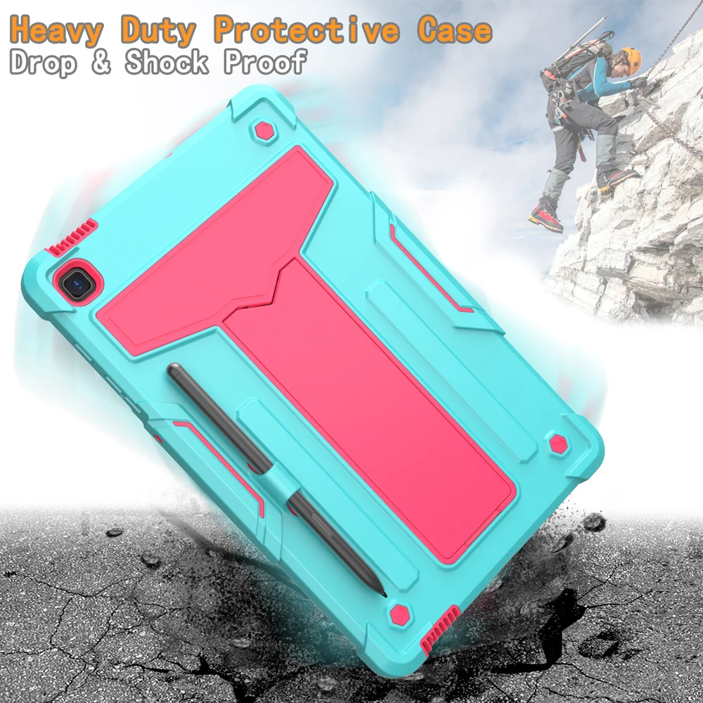 para Samsung Galaxy Tab um 10.12023 Case Sm-t510 Sm-t515 Crianças Case Seguro Tablet Tpu Mais pc à Prova de Choque Kickstand Capa para Sm-t510 T515 - Imagem 4