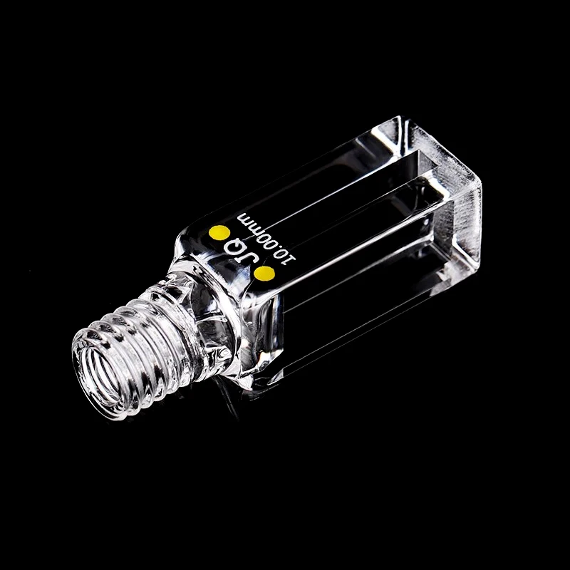나사 캡이 있는 석영 큐벳 셀, 10mm, 350ul, 400ul, 600ul, 슬릿 1, 2, 3mm