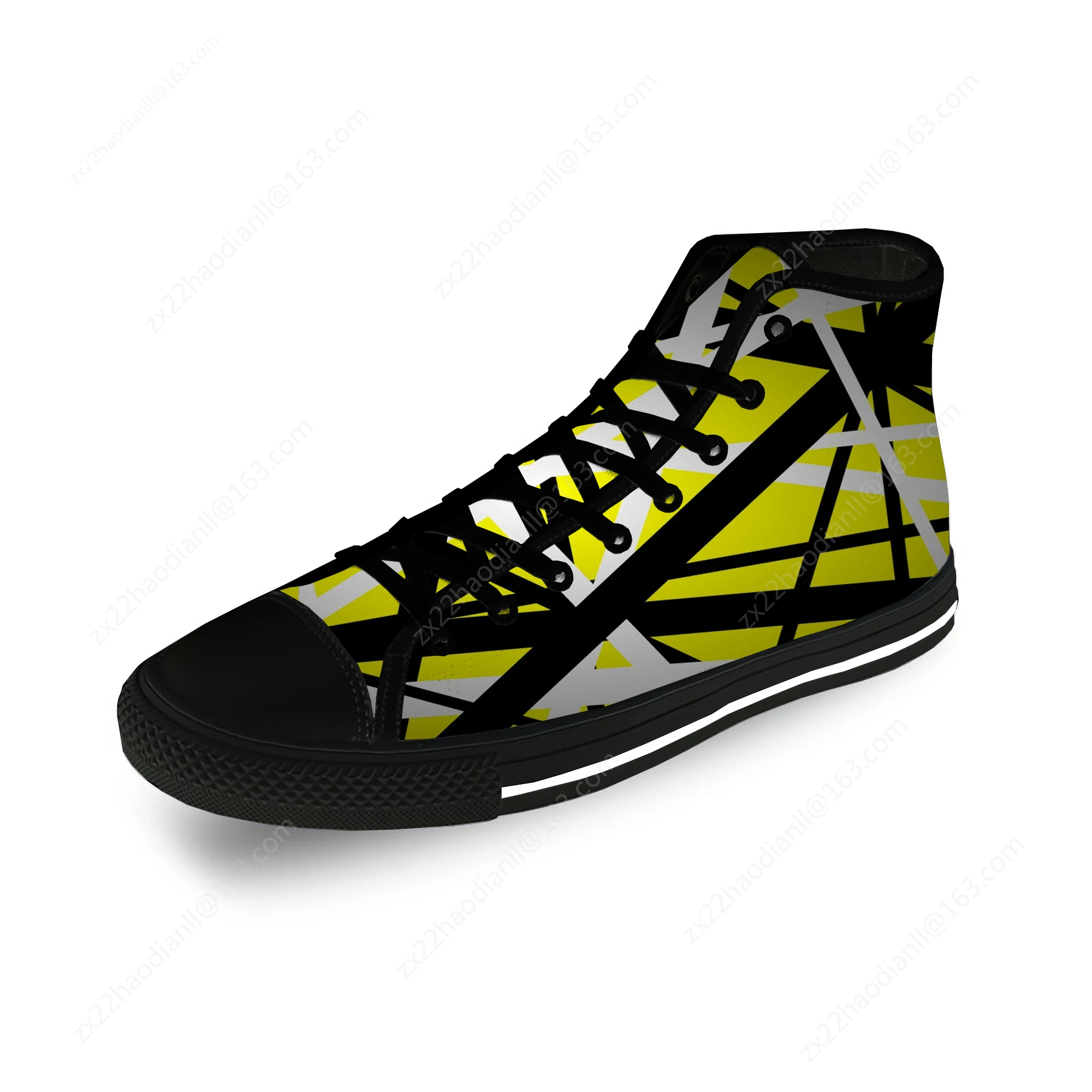 Van EVH 5150 STRIPES Halen Harajuku Lightweight Cloth 3D Print  High Top Canvas Shoes Men Women Casual Breathable Sneakers