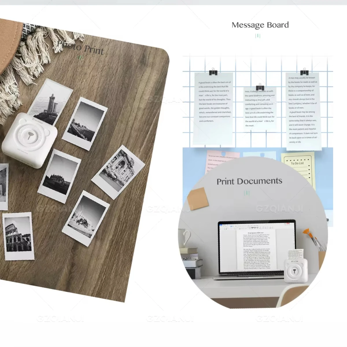 Printing Paper 57x30mm Thermal Receipt Paper for All Mini 58mm Inkless Wireless Bluetooth Thermal Printer Papel Termica