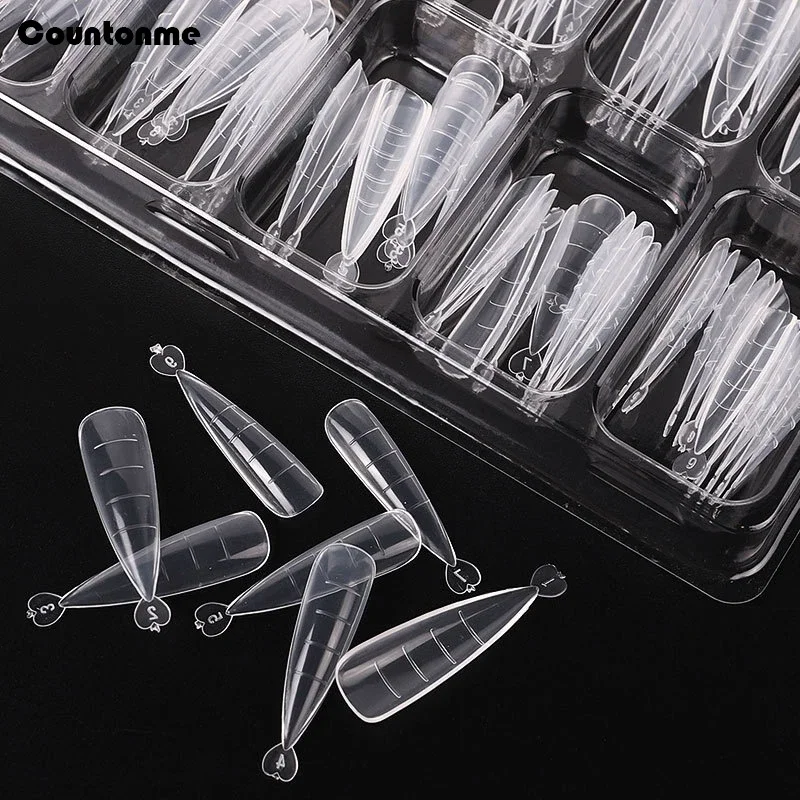 Nail Forms 100Pcs Quick Building Dual Nail Extension Full Cover Finger Art Tool
