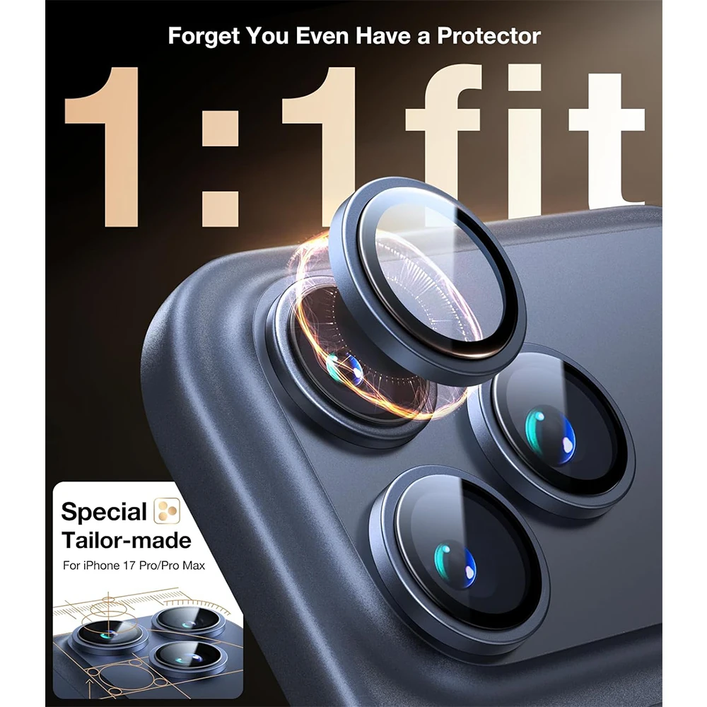 Glass Camera Lens Protector Cover For iPhone 17 Pro Max Air 16 Plus 15 14 13 12 17Pro 16Pro 15Pro Phone Protection Accessories 4