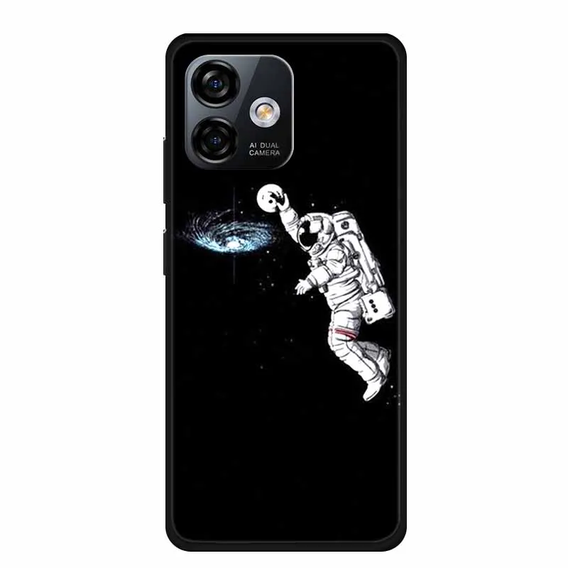 Luxury Black TPU Soft Silicone Phone Case - Fashionable Protective Cover
