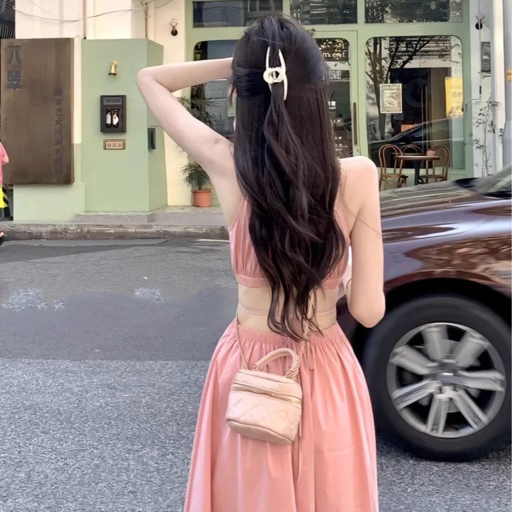 Polyester Off-the-shoulder Beach Dress for Women