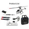 2.4Ghz RC Aircraft 4 Channel RC Helicopter C129 V2 with 6-Axis Gyro & 3D Flips, Altitude Hold,One Key Take Off/Landing COOLBANK 6