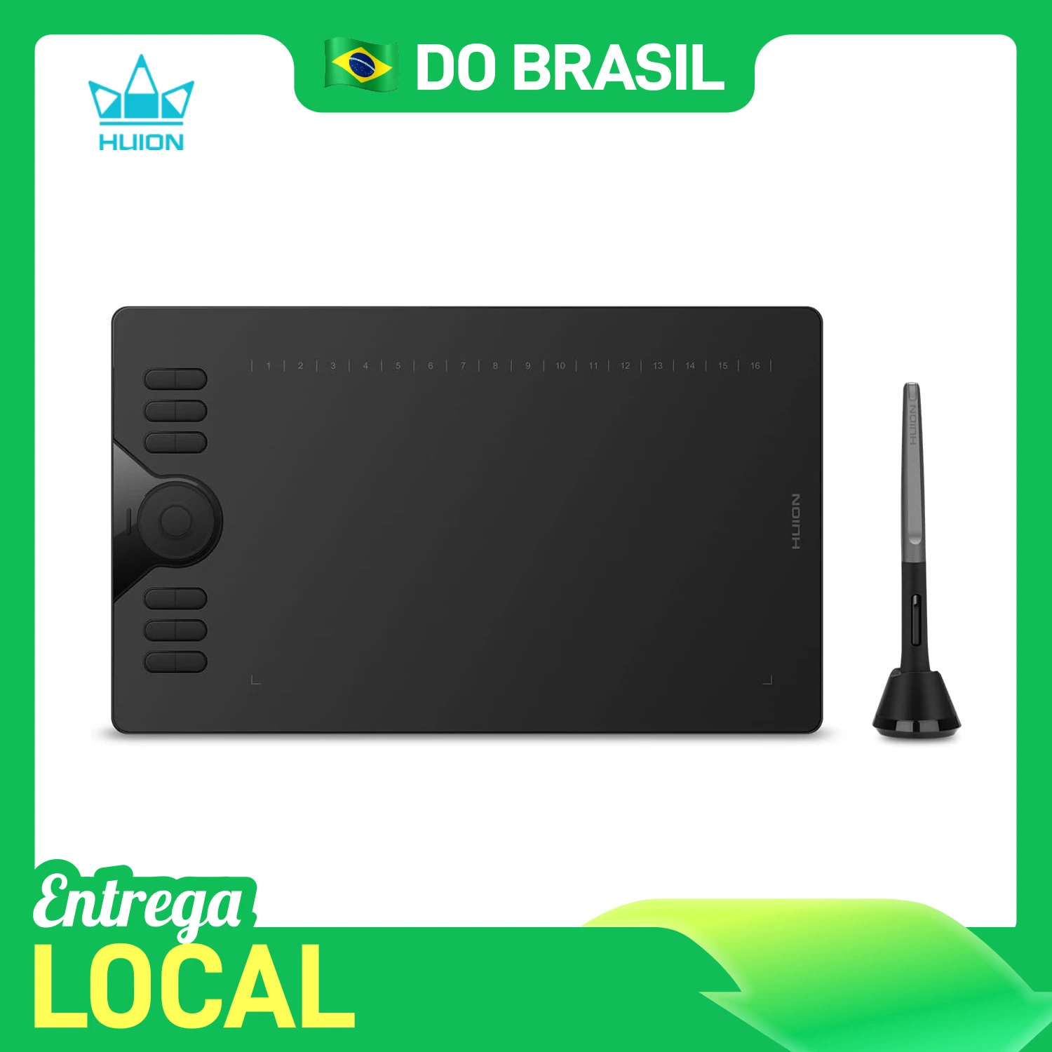 mesa digitalizadora Huion hs610 gráficos tablet Polegada