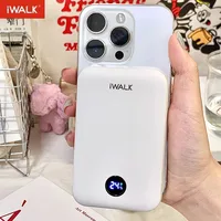 iWALK Magnetic Portable Charger 10000mAh: 15W Wireless Power Bank 30W Fast Charging with USB-C Cable for iPhone,Samsung 1