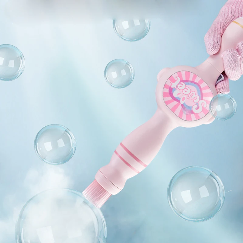 2024 New Summer Smoke Magic Bubble Machine Wedding Supplies Electric Automatic Bubble Blower Maker Gun Kids Outdoor Toys 2