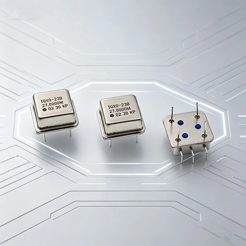 5개/몫 크리스탈 발진기 27.000MHz 하프 사이즈 IQXO-23B 27.0000M 5.0V DIP 4핀 13.2mm*13.2mm