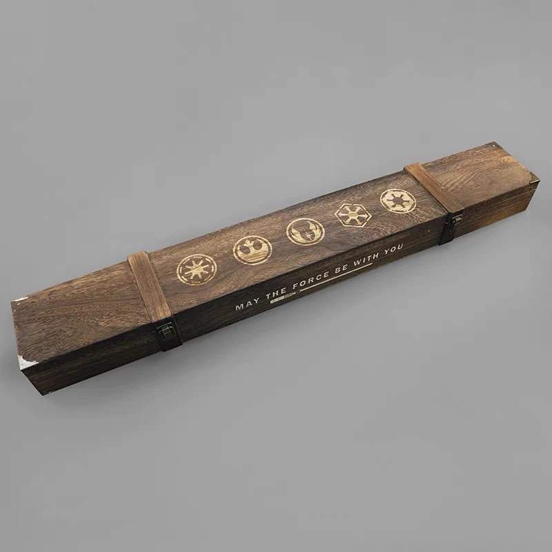 Wooden lightsabers case 43x14x9cm  with foam cotton wooden case only not including lightsabers