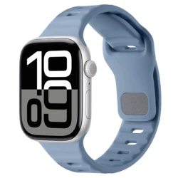 Durable Sports Silicone Strap for Apple Watch - Enhanced Comfort Wristband (Ocean blue)