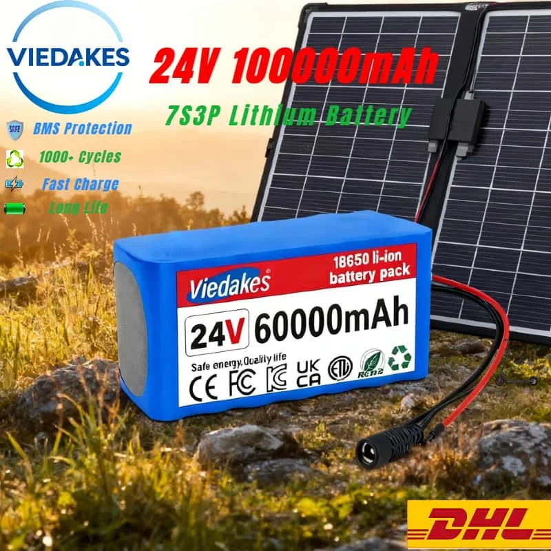 24V 100Ah 리튬 배터리 팩(7S3P) 전동 휠체어용 장시간 지속 전력, 안정적인 성능, 이동성 필요에 대한 인기 상품