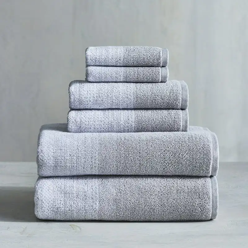 

Soft Heathered 6 Piece Towel Set, Soft Silver Toalla Cat hand towel Yoga towel Face towels Teema towels тюрбан для с