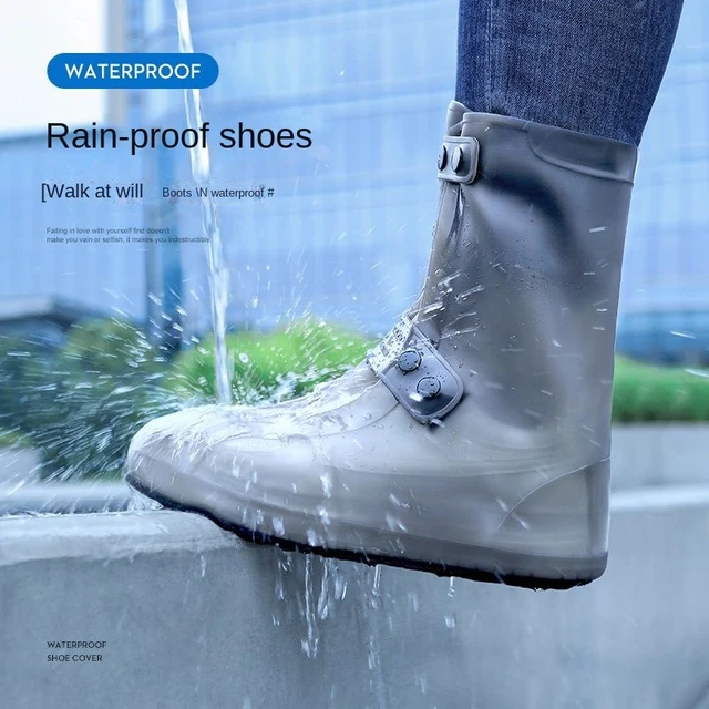 Couvre-bottes unisexe, antidérapantes, imperméables, réutilisables, pour  les jours de pluie, 1 paire - AliExpress
